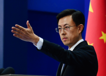 Guo Jiakun, Juru Bicara Kementerian Luar Negeri China dalam konferensi pers di Beijing.