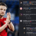 Ivan Rakitic mengenakan jersey Sevilla sambil bertepuk tangan, disertai tangkapan layar komentar Instagram yang mengandung chant kontroversial.
