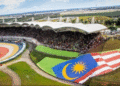 Valentino Rossi membalap di Sirkuit Sepang Malaysia pada musim 2021