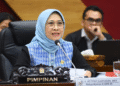 Ketua Komisi X DPR RI Hetifah Sjaifudian saat rapat kerja di DPR