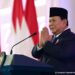 Presiden RI Prabowo Subianto saat menghadiri acara kenegaraan.