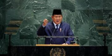Presiden Prabowo Subianto menyampaikan pidato di Sidang Umum PBB tentang solusi dua negara Palestina-Israel.