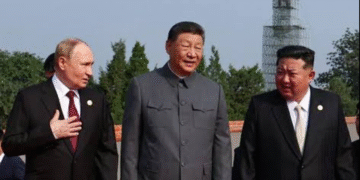 Tiga pemimpin dunia menghadiri parade militer di Beijing