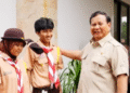 Presiden Prabowo menyapa siswa SRMA Jakarta Selatan
